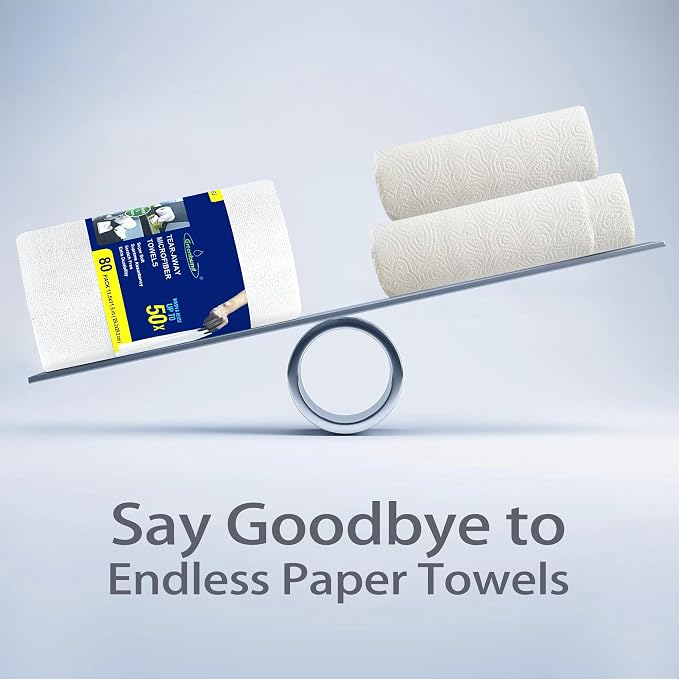 Greenfound Microfiber Cleaning Cloth Roll -80 Pack, Tear Away Towels, Reusable - Image 6