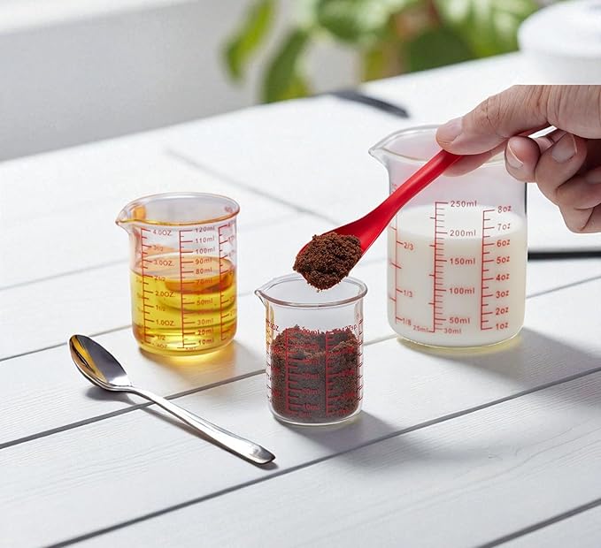 High Borosilicate Glass Measuring Cup-V-Shaped Spout，Glass Measuring Beaker - Image 6