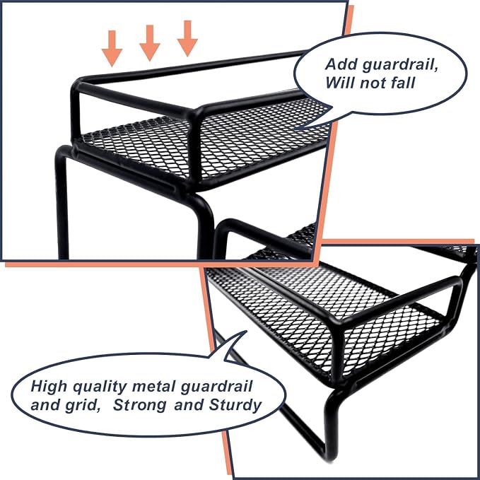 Spice Rack Organizer for Cabinet, 4 Tier Seasoning Organizer, Expandable Shelf - Image 3