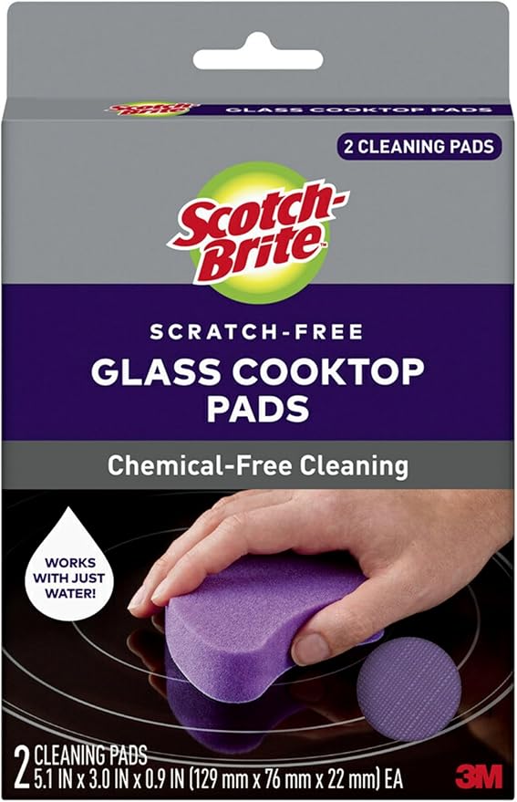 Scotch-Brite™ Glass Cooktop Pads, 4.1 in x 3.4 in x 1 in by Scotch-Brite