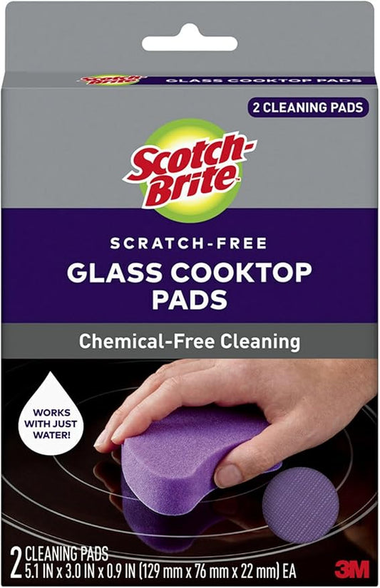Scotch-Brite™ Glass Cooktop Pads, 4.1 in x 3.4 in x 1 in by Scotch-Brite