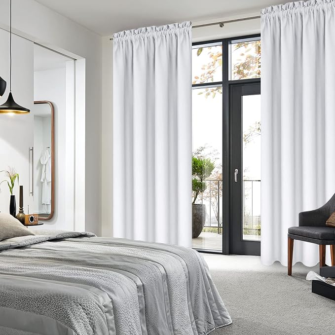 DWCN Blackout Curtains for Bedroom – Thermal Insulated Room Darkening Drapes - Image 2