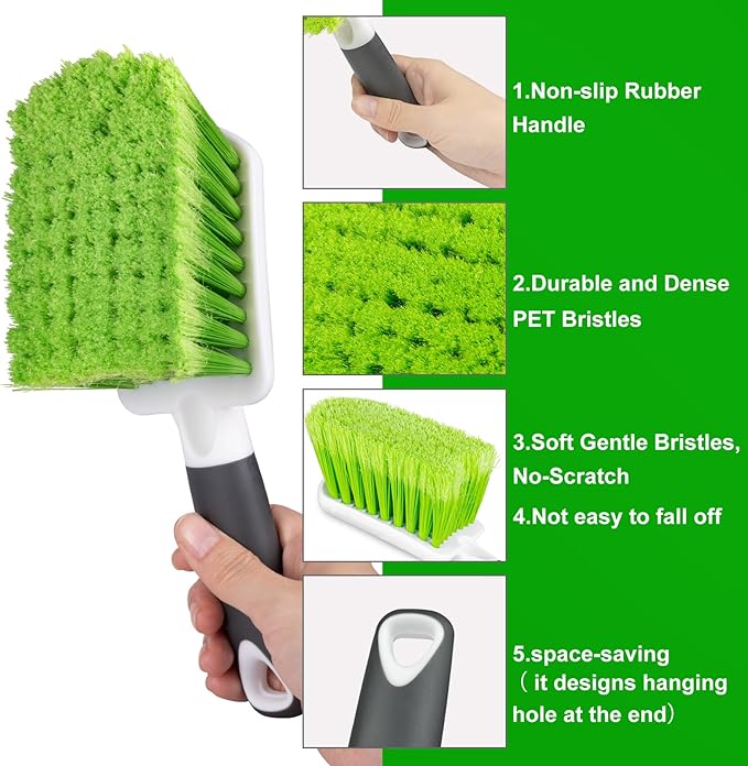 ITTAHO 2 Pack Car Wash Brush, Tire Brush - Image 2