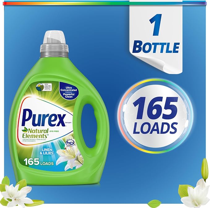 Purex Liquid Laundry Detergent, Ultra Concentrated, Natural Elements Linen & - Image 4