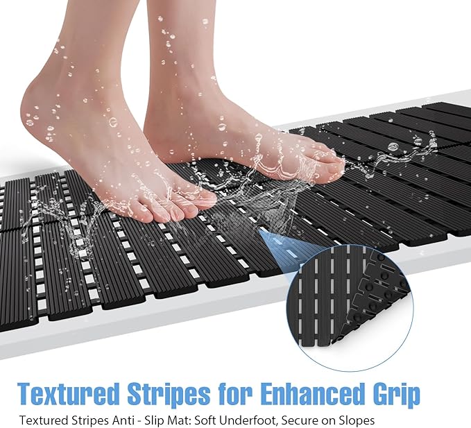 Shower Mat Non-Slip Bath Mat for Tub Floor & Stall - Image 4