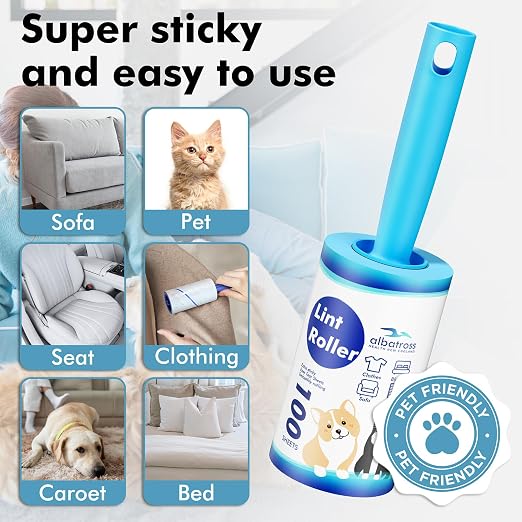 Lint Rollers for Pet Hair Extra Sticky, 1200 Sheets Mega Value Set Lint Rollers - Image 5
