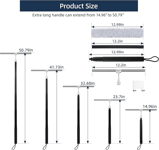 12-51’’ Telescopic Window Squeegee - Image 3