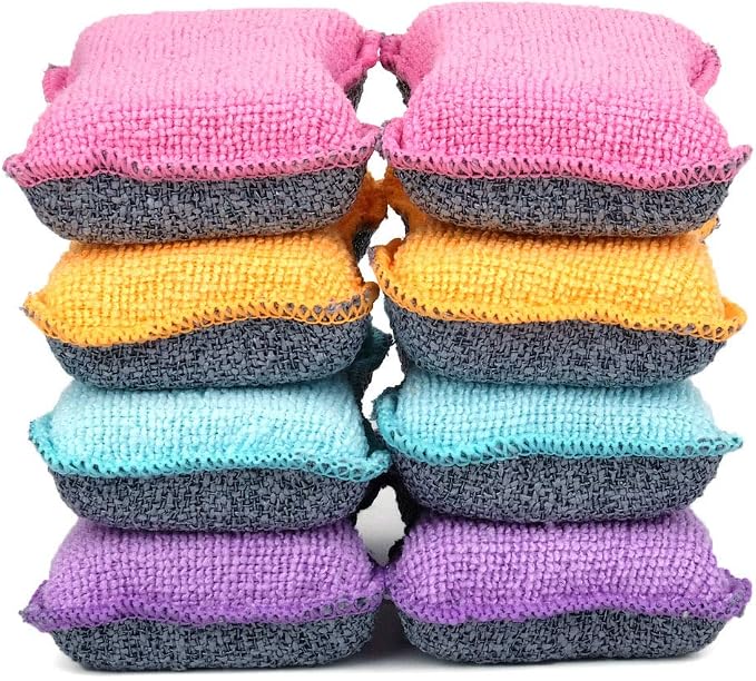 UPSTAR Dish Sponges Kitchen, Microfiber Cleaning Scrubber by UPSTAR