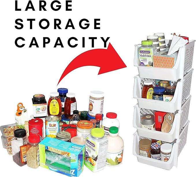 TidyFriend Plastic Stackable Bins - Image 8