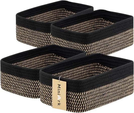Small Storage Baskets for Organizing | Closet Organizer Bins | Shelf Toy Basket by MiniArkStorageBasketsHome
