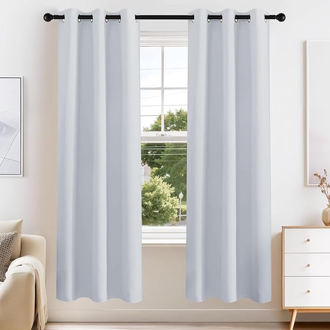 PONY DANCE White Room Darkening Curtains by PONYDANCE
