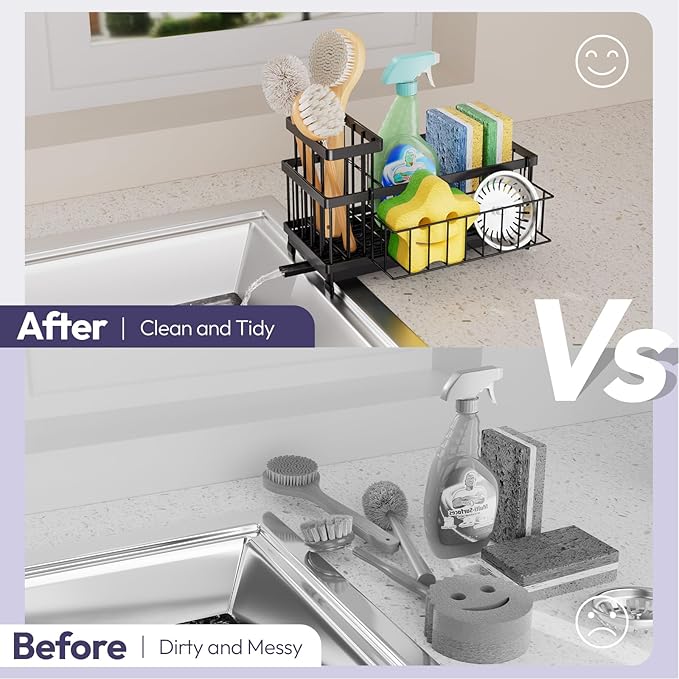 SWTYMIKI Sink Caddy Sponge Holder - Image 8