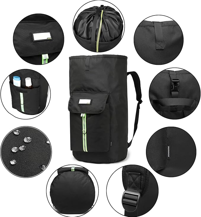 laundry bag backpack, extra-large heavy duty laundry bags, laundry backpack - Image 3