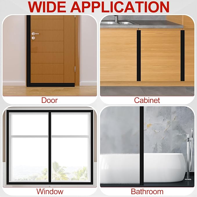 MYFAMIREA Door Weather Stripping 2IN x 20FT Door Draft Stopper Seal Tape - Image 7