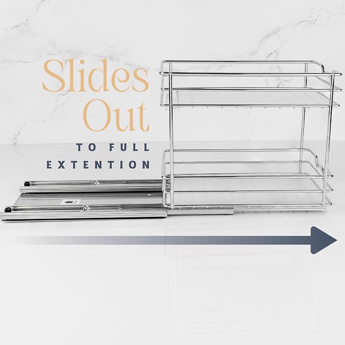 Pull Out Cabinet Organizer for Spices, Cans - Image 6