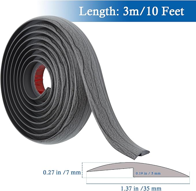 Floor Transition Strip Self Adhesive Carpet & Flooring Transitions Edging Trim - Image 2
