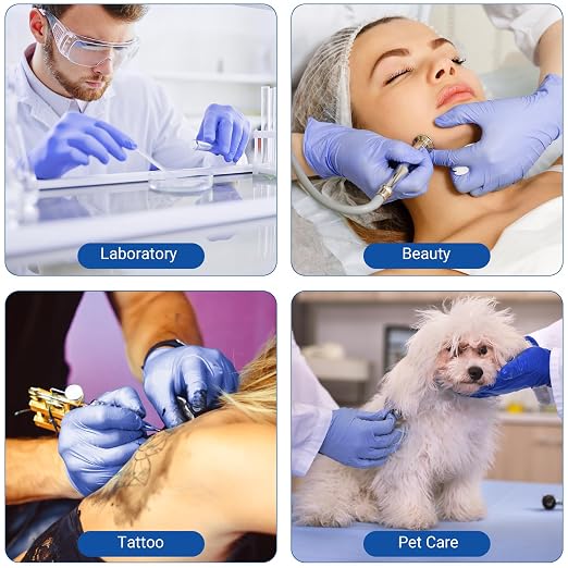 JMU Nitrile Exam Gloves X-Large, 3.5 Mil, Disposable Gloves Latex-Free & - Image 7