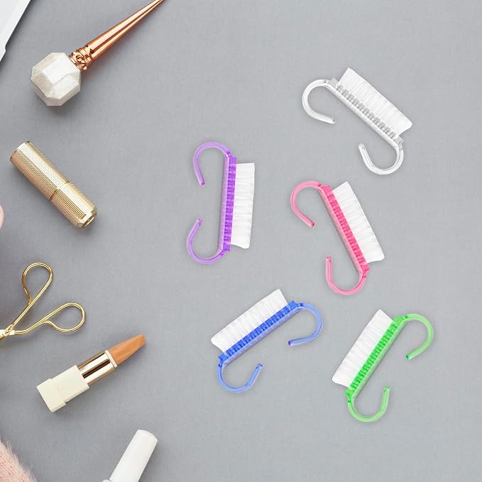 25 Pcs Handle Grip Nail Brush, Fingernail Scrub Cleaning Brushes - Image 7