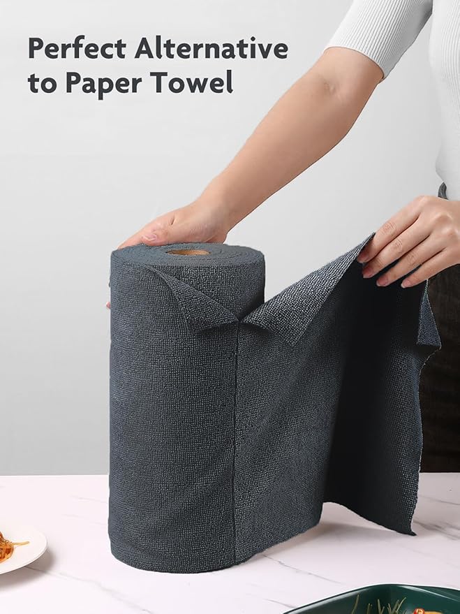 Fantasticlean Microfiber Cleaning Cloth Roll -75 Pack, Tear Away Microfiber - Image 8