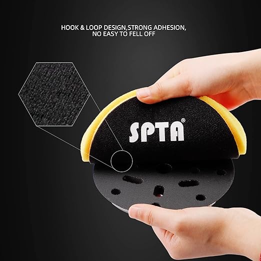 Yellow Medium Cut Pad, Buffing Polishing Pads, SPTA 1Pc 5.5 Inch Face - Image 4