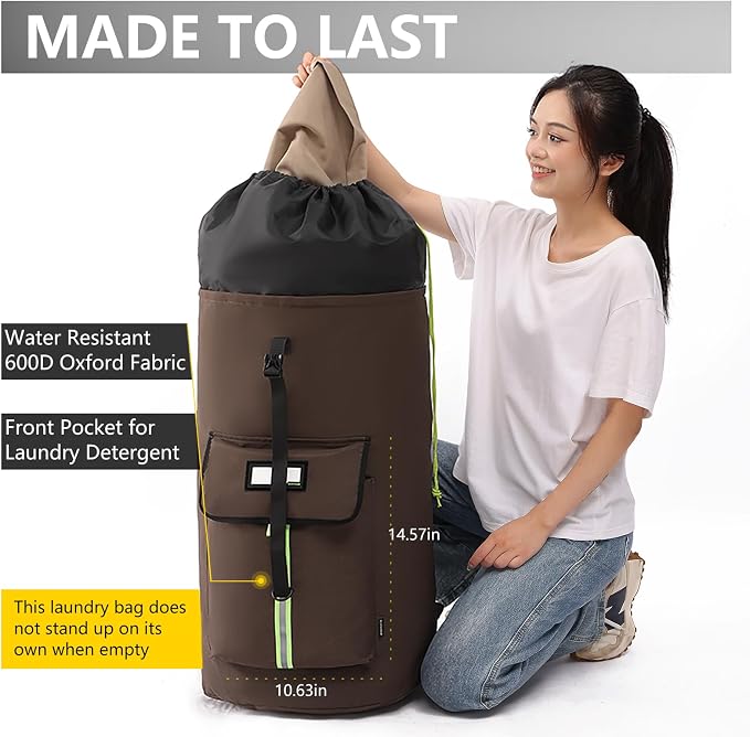 laundry bag backpack, extra-large heavy duty laundry bags, laundry backpack - Image 3
