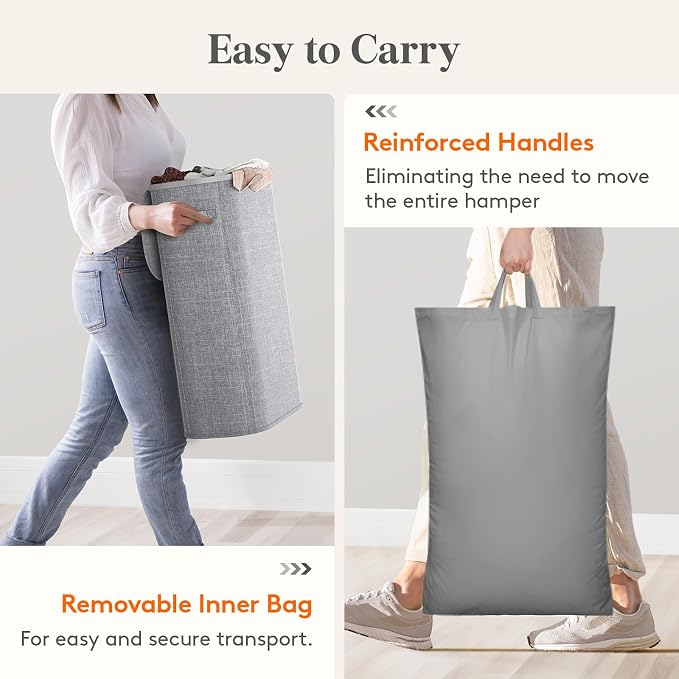 Lifewit 65L Slim Laundry Basket - Image 8