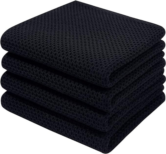 Homaxy 100% Cotton Waffle Weave Kitchen Dish Towels, Ultra Soft Absorbent Quick by Homaxy