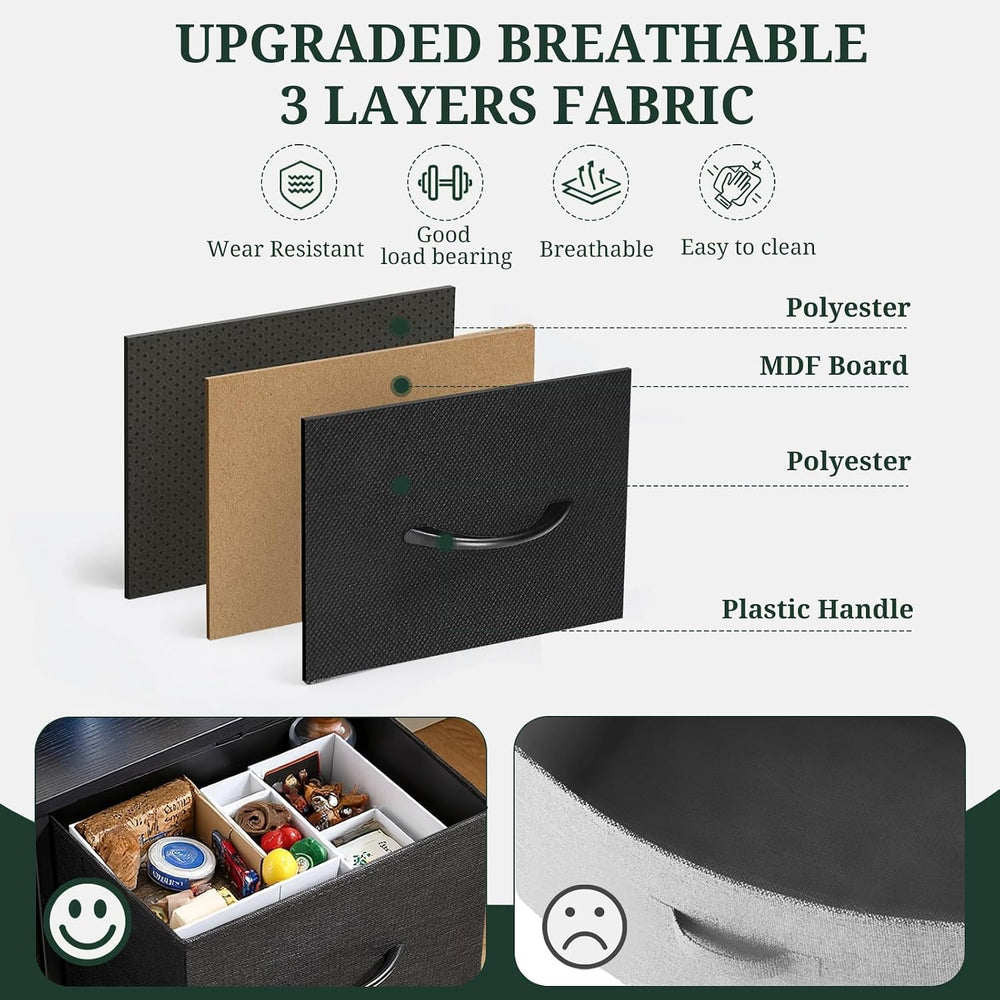 8-Drawer Dresser for Bedroom, Anti-Tip Tall Storage Organizer
