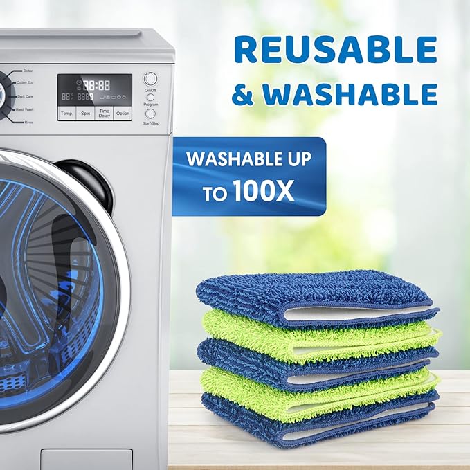 MEXERRIS Spray Wet Mops with 5X Washable Pads - Image 3