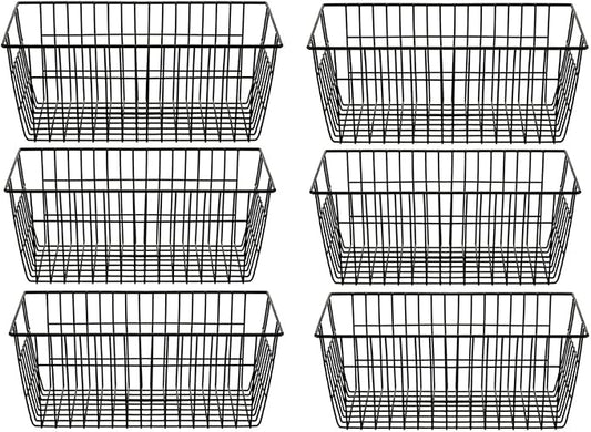 SANNO Wire Storage Baskets Freezer Baskets Farmhouse Organizer Storage Bins by SANNO