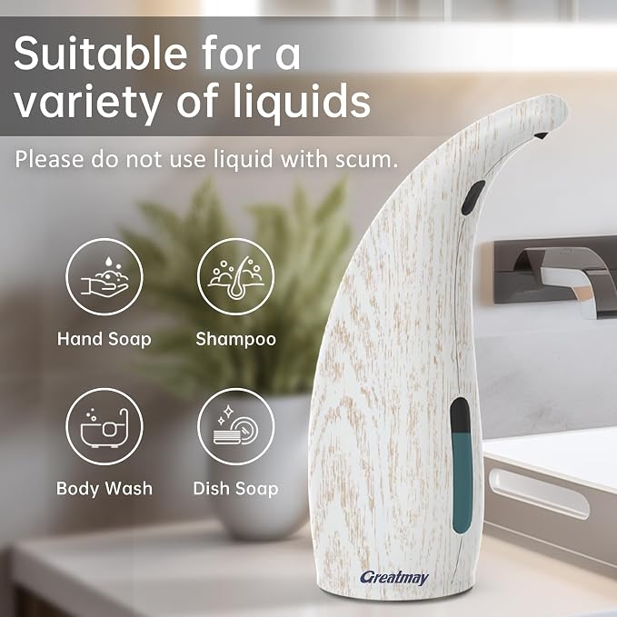 Adjustable Automatic Soap Dispenser Touchless, 4 Adjustable Levels Touchless - Image 5