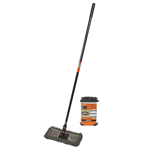 SWOPT 18” Microfiber Dust Mop + 60" Steel Handle, Combo — Includes Additional by SWOPTCleaning