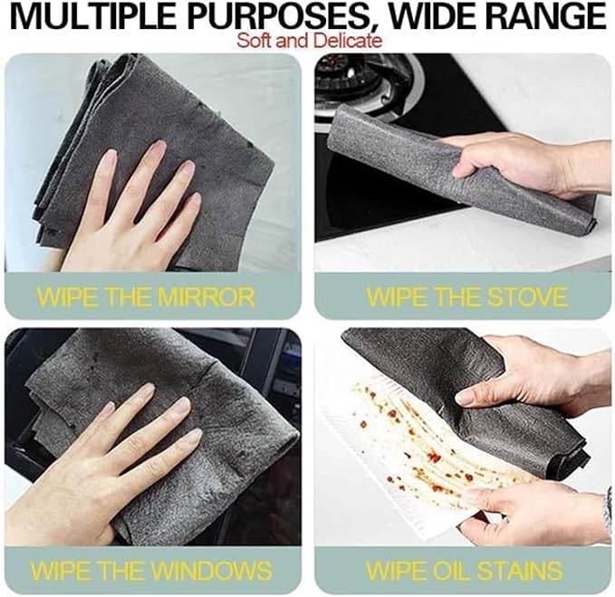 2023 New Thickened Magic Cleaning Cloth, Reusable Thicken Magic Fiber - Image 4