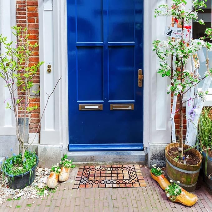 CHICHIC Welcome Door Mat 18 x 30 Inch Front Doormat Outdoors - Image 8
