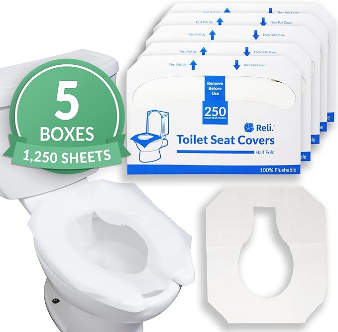 Reli. Toilet Seat Covers | Disposable Toilet Seat Cover by Reli