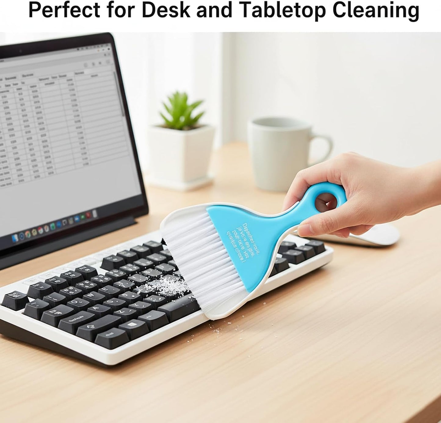 3 Pcs Mini Broom and Dustpan Set, Small Handheld Dust Pan with Brush, Portable Cleaning Tools for Car Desk Keyboard Countertop Table Crumbs Sweeping