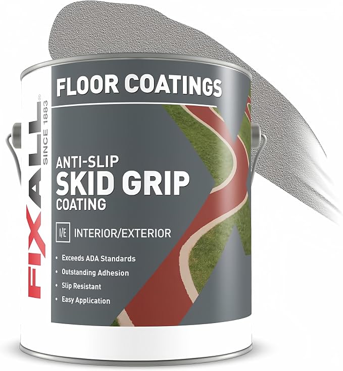 FIXALL Skid Grip Anti-Slip Coating, 1 Gallon, Exceeds ADA Standards, by FIXALL