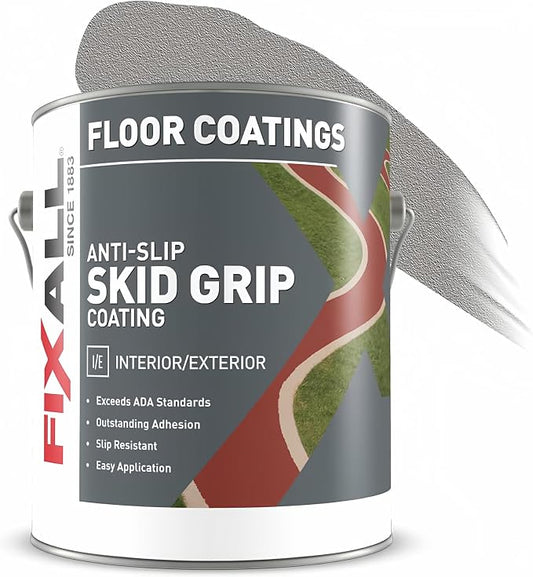 FIXALL Skid Grip Anti-Slip Coating, 1 Gallon, Exceeds ADA Standards, by FIXALL