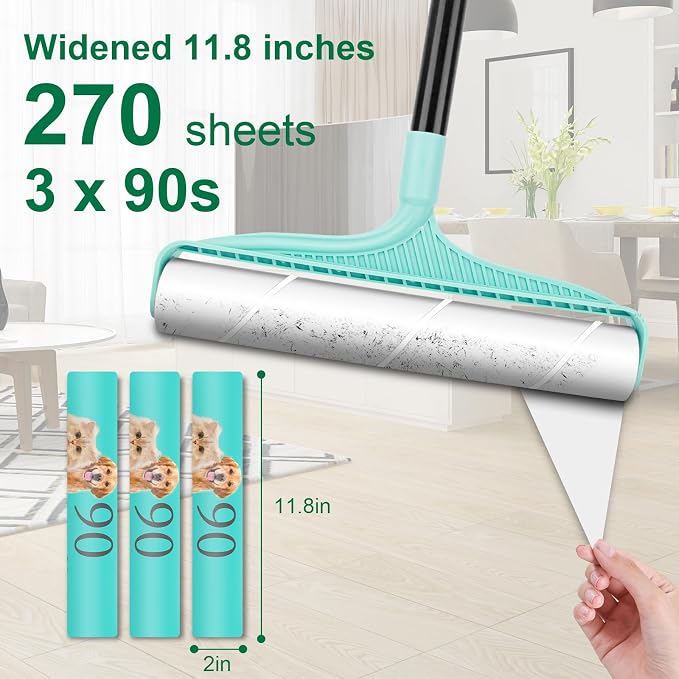 KeFanta Large Lint Rollers for Pet Hair Extra Sticky, 11.8" Wide Giant Lint - Image 5