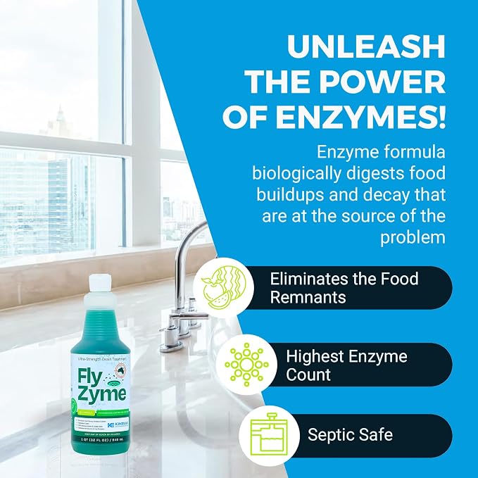 Kinzua Environmental Fly-Zyme, Highly Concentrated Enzyme Drain Cleaner - Image 5