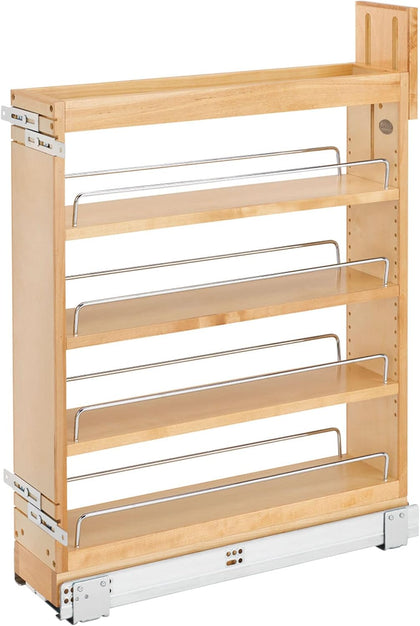 Rev-A-Shelf Pullout Organizer w/Blum Soft-Close, Min Cabinet Opening 5.5" W