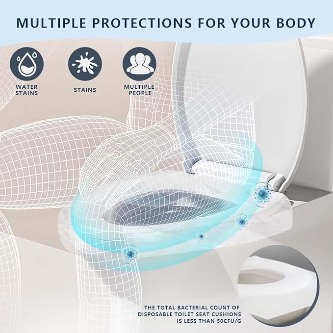 4 Pack Disposable Toilet Seat Covers Flushable Paper Toilet Seat Cover - Image 4