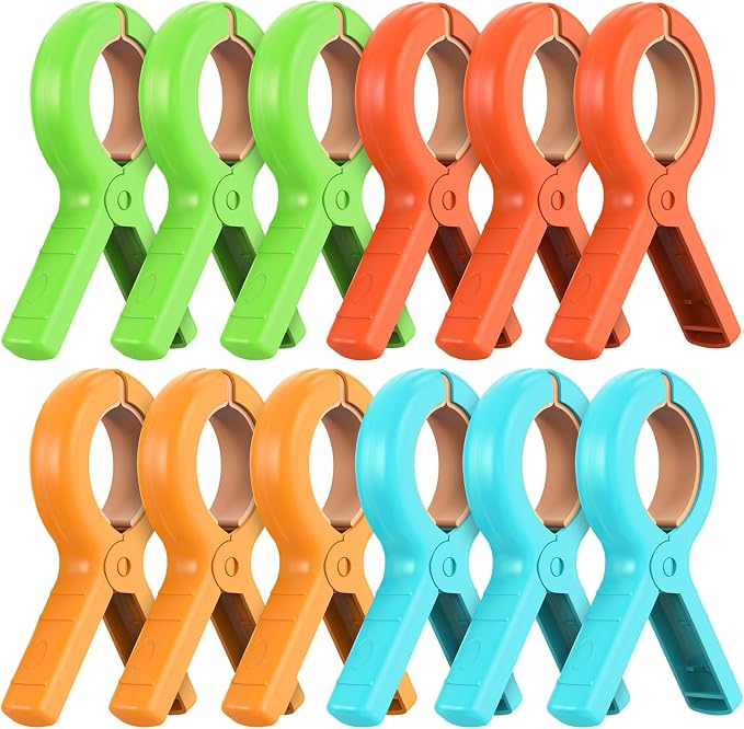 Senbowe 12 Pcs Beach Towel Clips by Senbowe