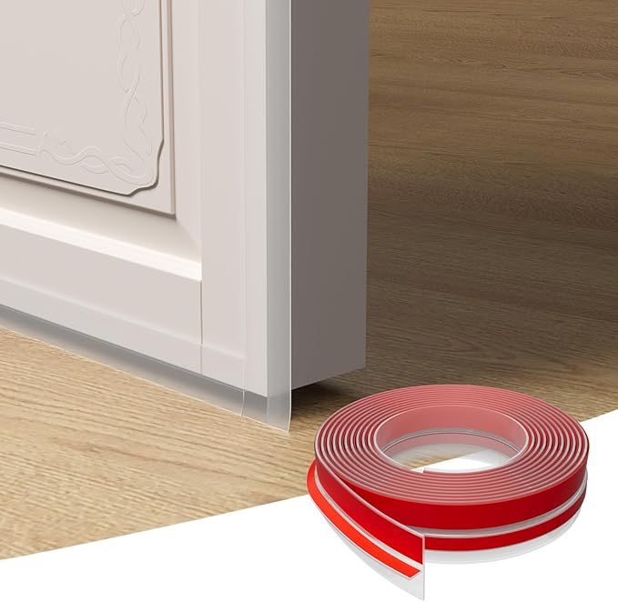 T-Shaped Door Draft Stopper, 1.37 in x 40 Ft Silicone Seal Strip - Image 3