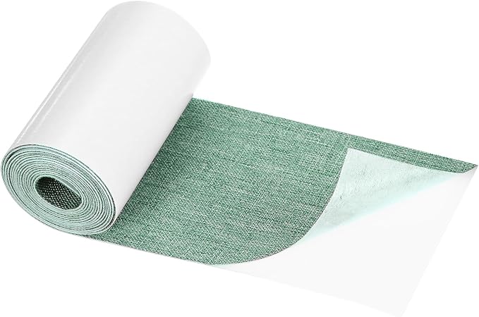 3x60 Inch Green Linen Repair Patch, Self-Adhesive DIY Fabric Repair Patch by Rebower