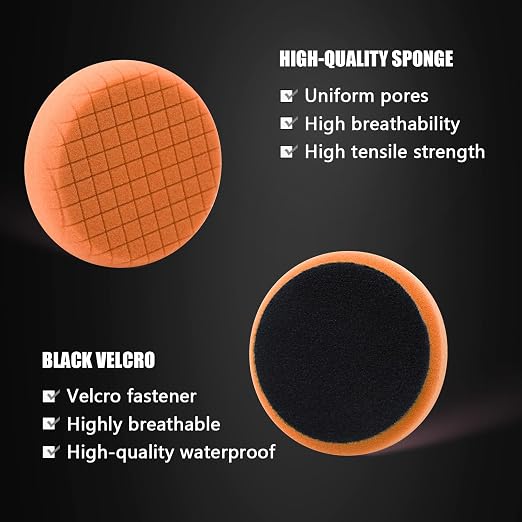 SPTA Orange Light Cut Pad, Buffing Polishing Pads, Polishing and Waxing -FPTSS3O - Image 3
