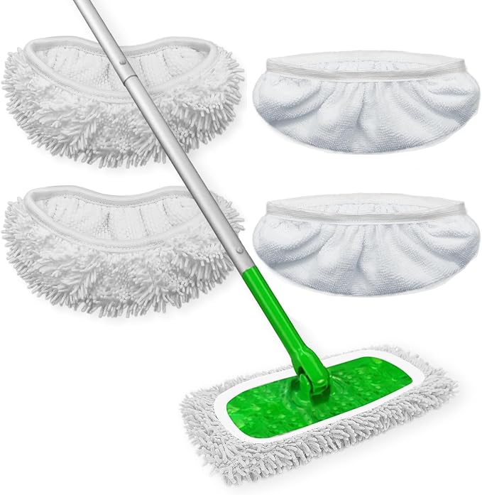 Reusable Microfiber Mop Pads Washable Wet Pads Compatible by Cleanwithoutthehassle