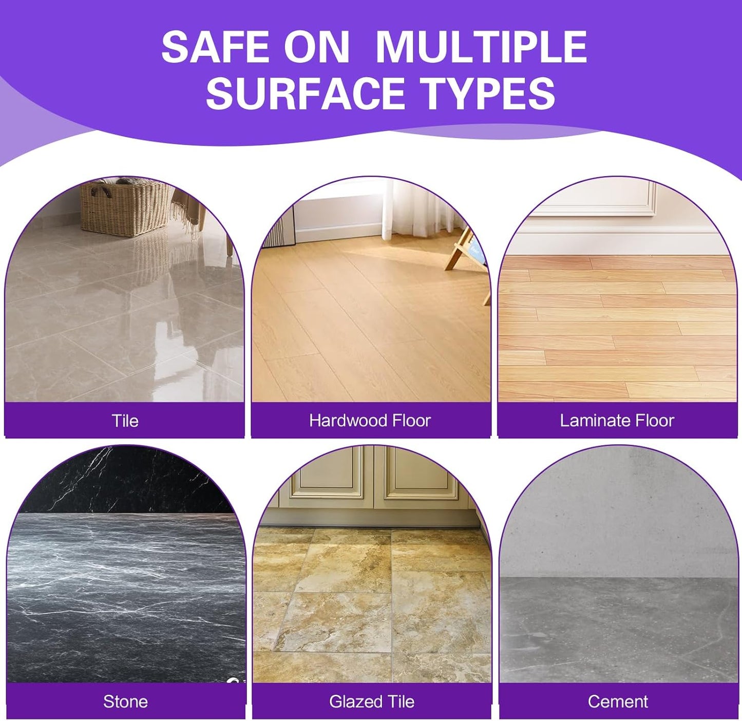 Mop Pads Refills Compatible with WetJet Mop, Disposable Mop Pads for Hardwood Floors, Tile, Laminate & Multi-Surface Cleaning, 100 Pack