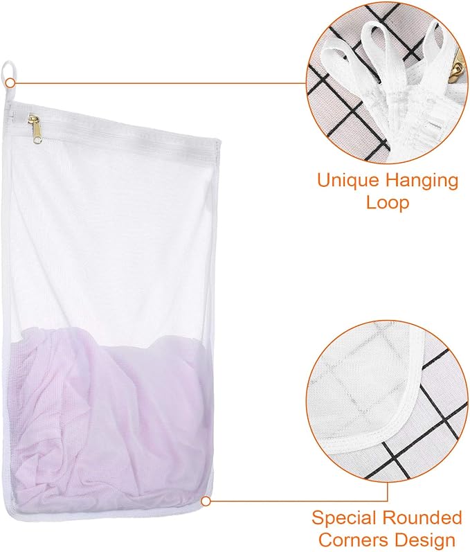 Reusable Mesh Laundry Bags, Delicates Garment Washing Bags - Image 6