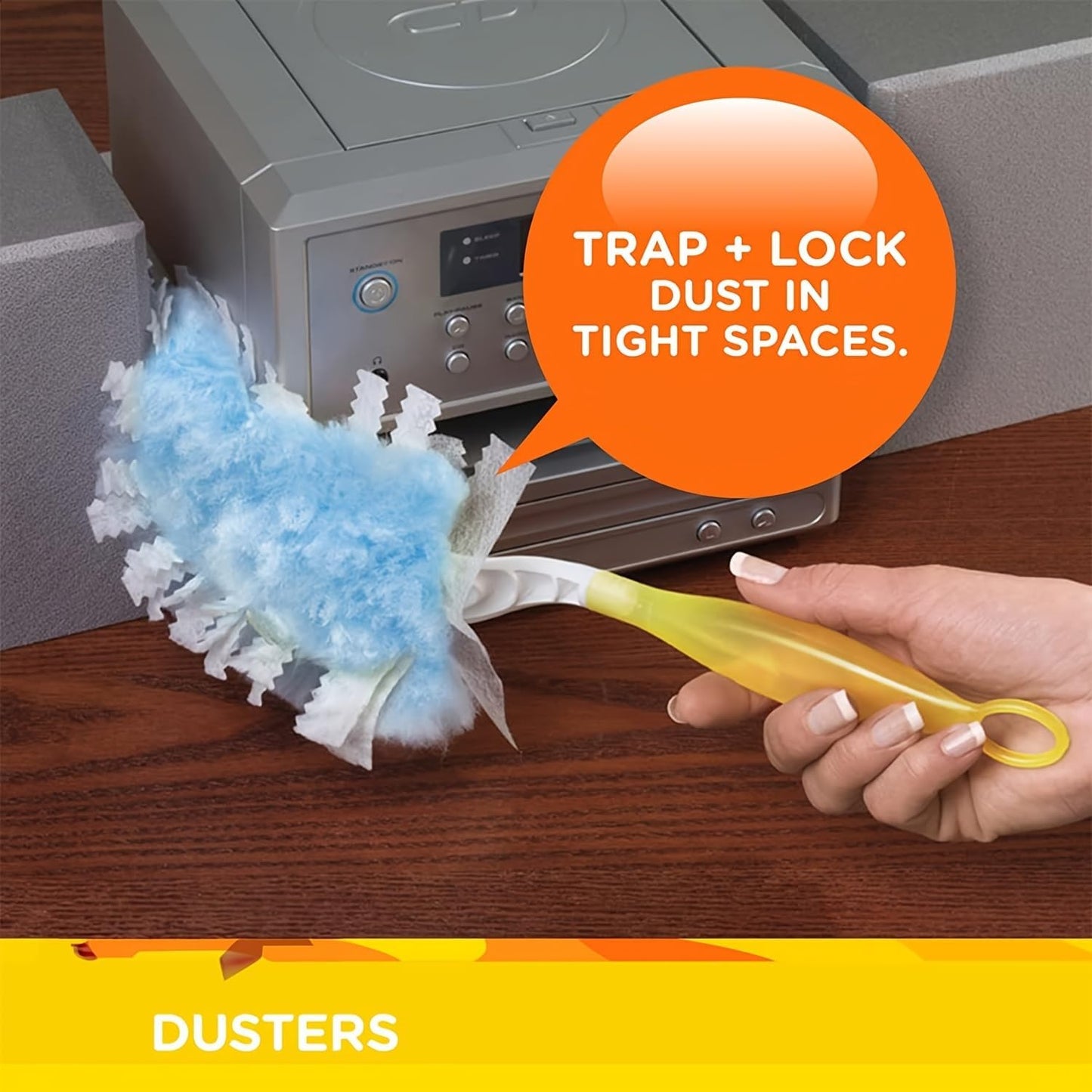 10PCS Electrostatic Microfiber Duster Refills Disposable Lint Free Design for Home, Furniture, Electronics, Fits Most Duster Heads, Blue